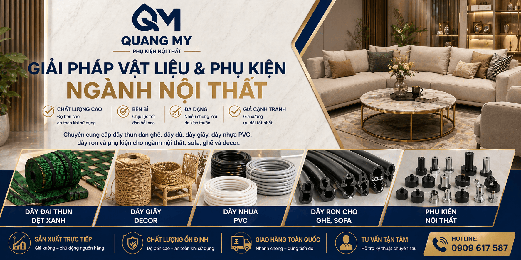 công ty quang mỹ giải pháp phụ kiện ngành nội thất